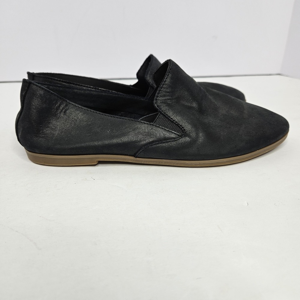 Lucky Brand Slip On Shoes Black Flats Size 6.5 Heel To Toe 9.5" - Picture 1 of 8